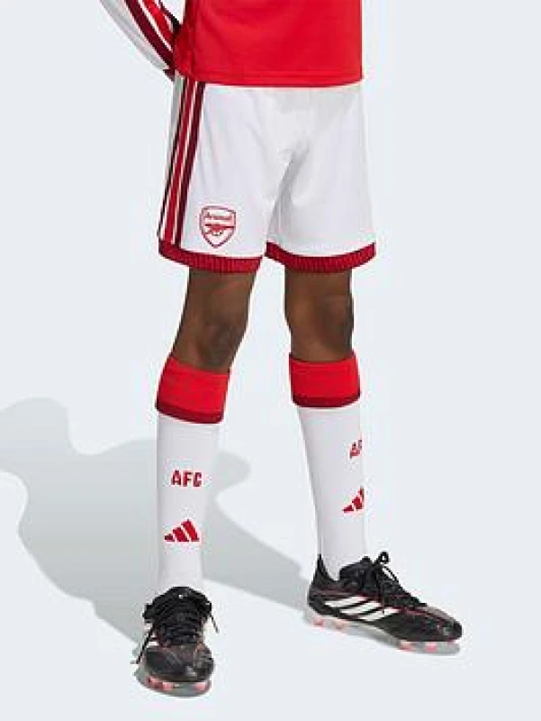 Image of adidas Arsenal Home Short 2026/27 Juniors Domestic Replica Shorts 7-8 Years White 37282301175