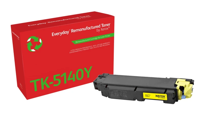 Image of Xerox Everyday Yellow Remanufactured Toner by Xerox compatible with Kyocera TK-5140Y, Standard capacity 006R04803