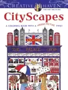 Image of creative haven cityscapes a coloring book with a hidden picture twist