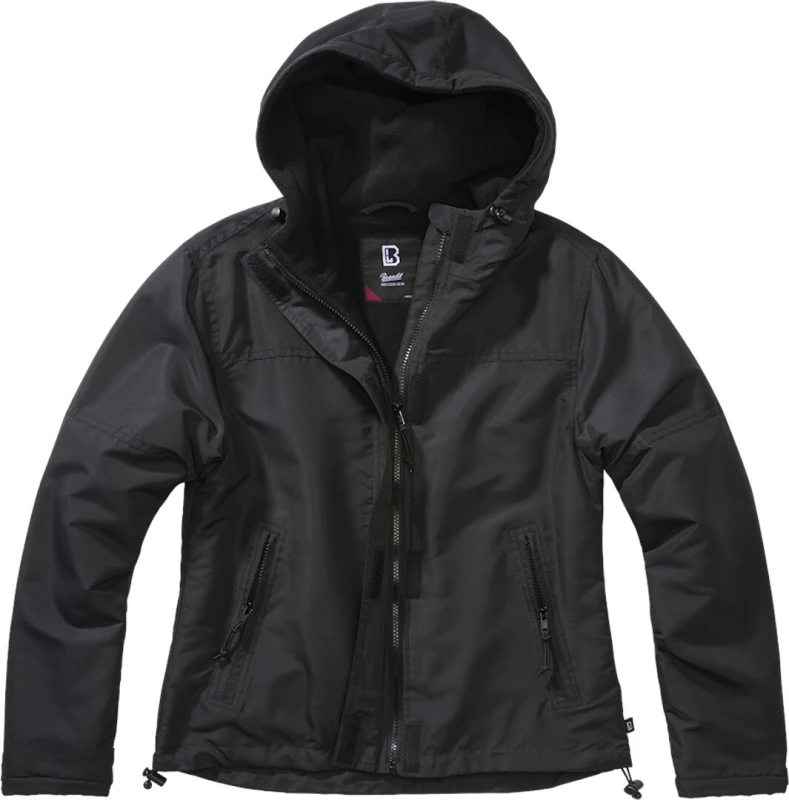 Image of Brandit Ladies Windbreaker Front Zip Windbreaker Black 5XL Women