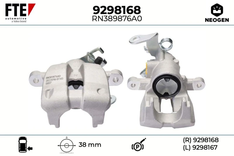 Image of Brake caliper FTE 9298168