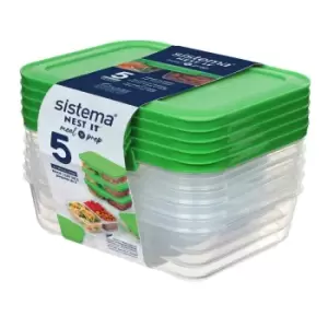 Image of Nest It 870Ml Medium Split 5 Pack