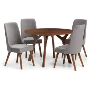 Ophelia - Round Dining Room Table Walnut