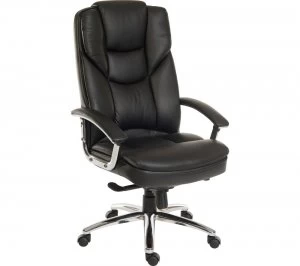 Image of Teknik Skyline 9413086 Leather Tilting Executive Chair - Black