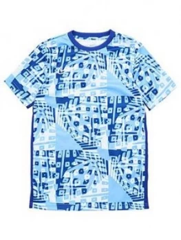 Image of Nike Youth Gpx Academy T-Shirt - Blue/White