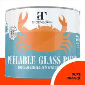 Image of Thorndown Ogre Orange Peelable Glass Paint 150ml - Translucent