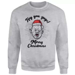 image of The Goonies HO! HO! HO! You Guys! Christmas Jumper - Grey - L