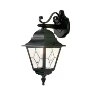 Image of IP43 Wall Light Sconce Black LED E27 100W Bulb External d01994