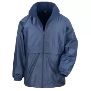 Image of Result Mens Core Adult DWL Jacket (With Fold Away Hood) (2XL) (Navy Blue)