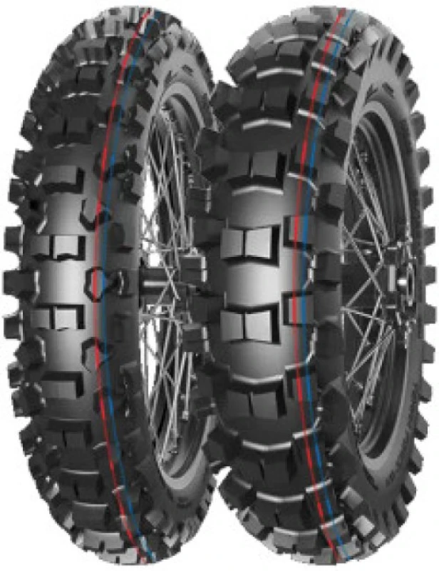 Image of Mitas Terra Force-MX IT ( 90/100-12 TT 46M Rear wheel, Compound Pit Cross, NHS, red ) Motorcycle tires