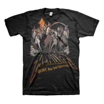 Image of Metallica - 40th Anniversary Horsemen Unisex Large T-Shirt - Black