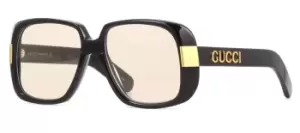 Image of Gucci - GG0318S-006 Womens Sunglasses Black/Yellow