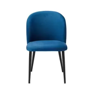 Image of Leeds Plywood Zara Dining Chair Blue (pack Of 2)