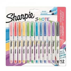 Image of Sharpie S-Note Assorted Pack 12 2138233