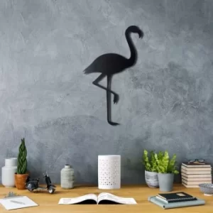 Image of Flamingo Silhouette Black Decorative Metal Wall Accessory
