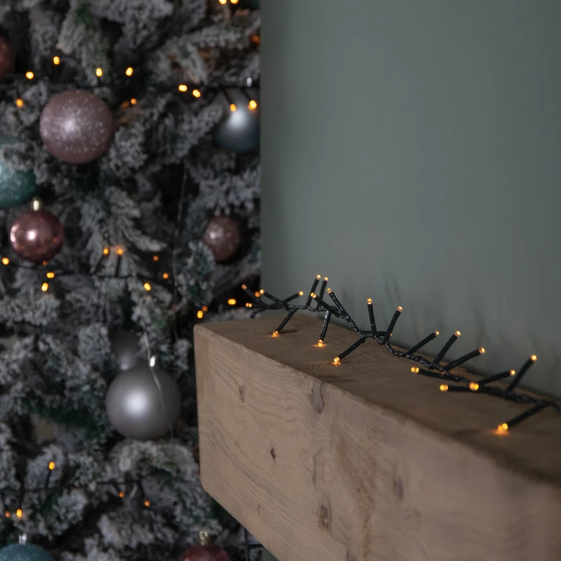 Image of 125m Treebrights Christmas Lights with 5000 LEDs in Vintage Gold with Timer