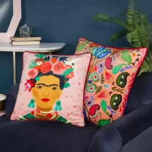 Image of Kate Merritt Paisley Blooms Polyester Filled Cushion Multicolour