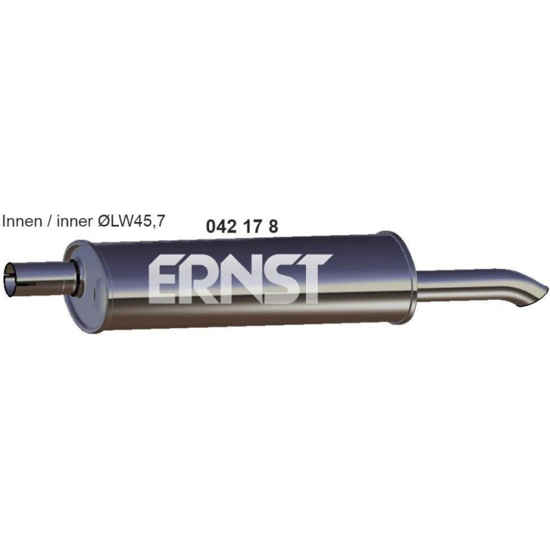 Image of ERNST 042178 Rear silencer End Silencer (3437)