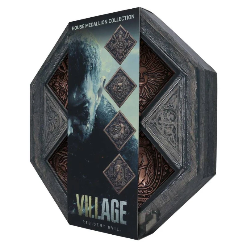 Image of Resident Evil Village Limited Edition Replica House Crest Medallion Collection Metallics unisex
