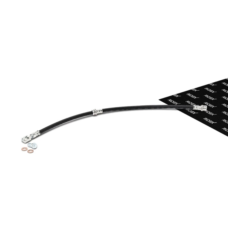 Image of RIDEX 83B1416 Brake Hose Front Axle, with banjo bolt Brake Hose (83)