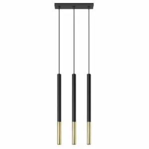 Image of Sollux Pendant Lamp Mozaica 3L Black/Golden