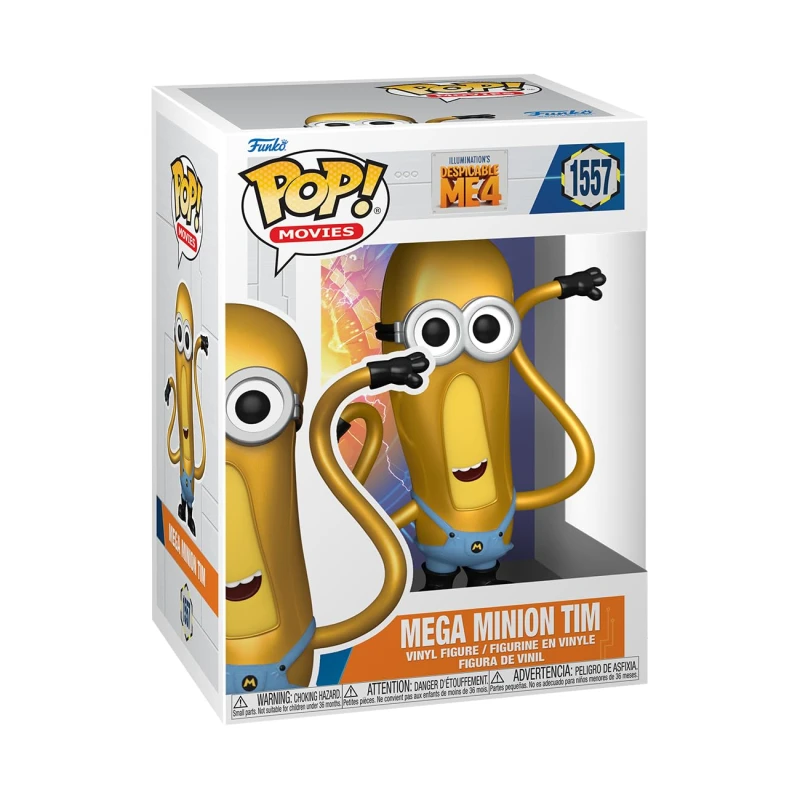 Image of Minions Despicable Me 4 - Mega Minion Tim Vinyl Figurine 1557 Funko Pop! multicolour Onesize Unisex