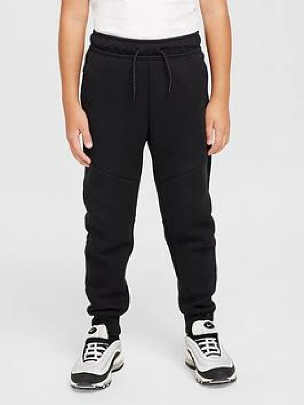 Image of Nike Sportswear Tech Fleece Big Kids Pants - Black Male 11 - 12 Years