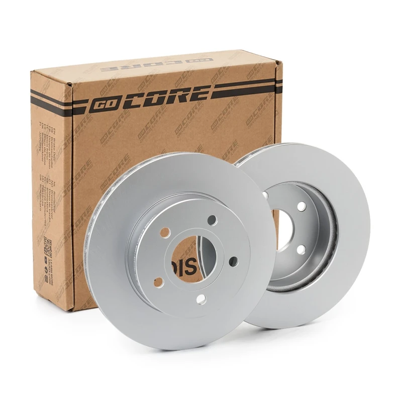 Image of goCORE GCH20158 Brake disc Front Axle, Vented, Cast Iron, Coated, without bolts/screws Cast Iron Brake Disc (82)