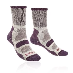 Image of Bridgedale HIKE Lightweight Cotton Cool Comfort Womens - Large Plum
