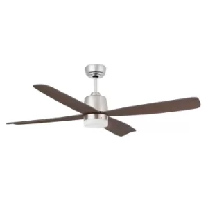 image of Molokai LED Matt Nickel Ceiling Fan, 3000K