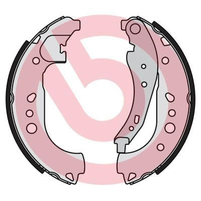 Image of BREMBO Brake Shoe Set BREMBO S 68 550