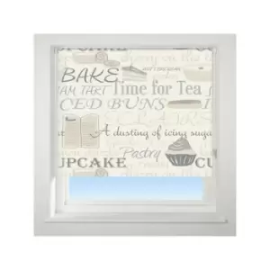 Image of Universal - Bake Off Patterned Daylight Roller Blind, Neutral, W180cm
