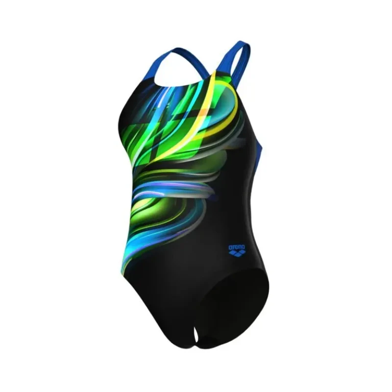 Image of Womens 1 Piece swimsuit Arena Bloom Pro Back Noir Female 40