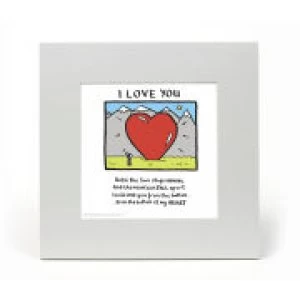 Image of Edward Monkton I Love You Limited Edition Fine Art Print