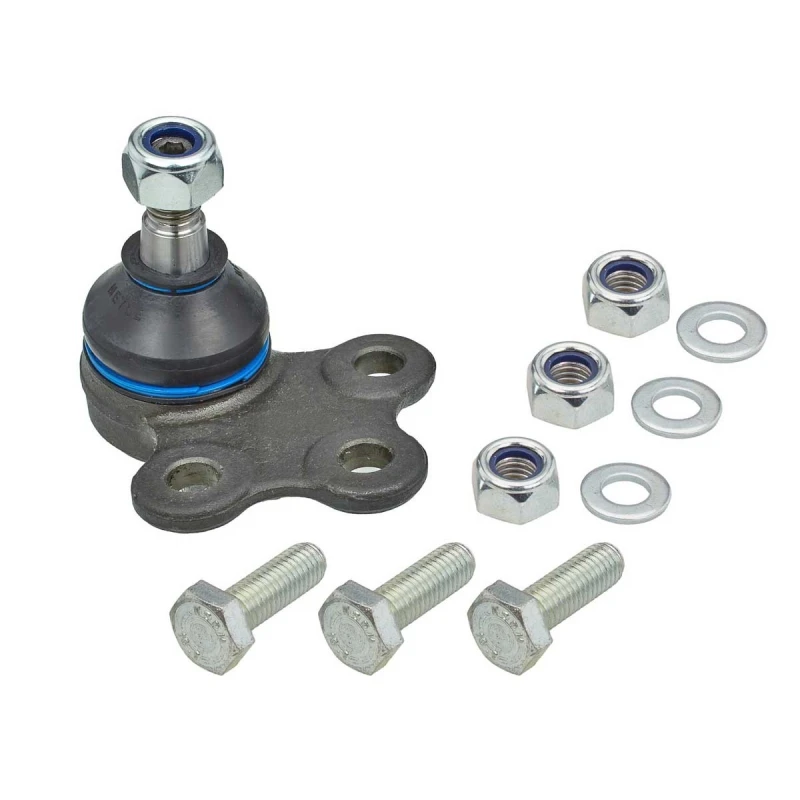 Image of MEYLE 616 010 5382 Ball joint Original Quality, Front Axle Right, with fastening/mounting material Support-/Steering Link (2462)