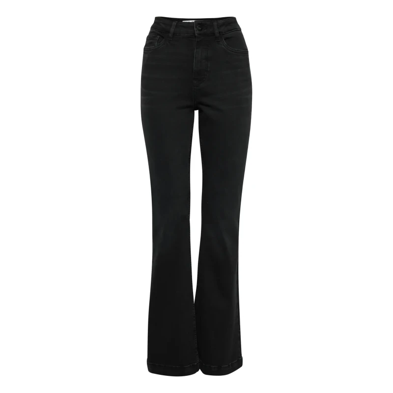 Image of Pulz Jeans Flared jeans For Her Pulz Jeans Becca Bootcut Noir Female 25x30
