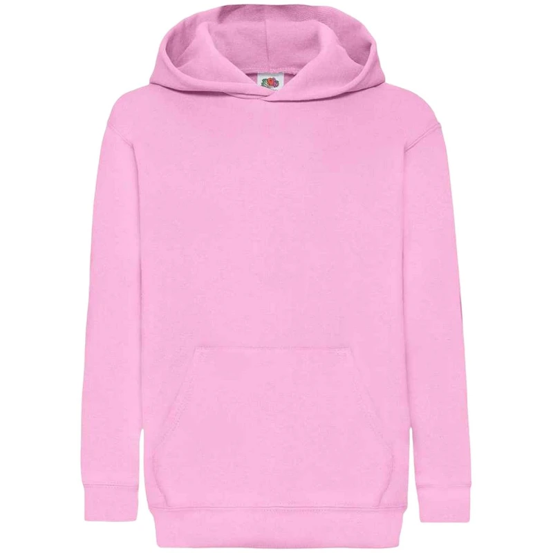 Image of Fruit Of The Loom Classic 80/20 girls's Children's Sweatshirt in Red