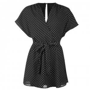 Image of Only Paige Playsuit - Black Dots