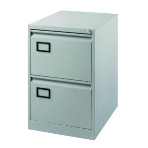 Image of Jemini Grey 2 Drawer Filing Cabinet