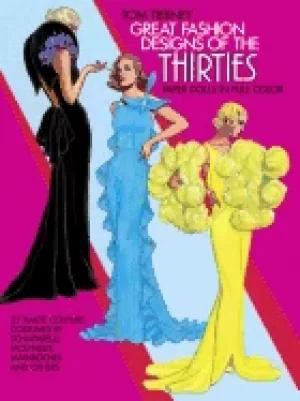 Image of great fashion designs of the thirties paper dolls 32 haute couture costumes