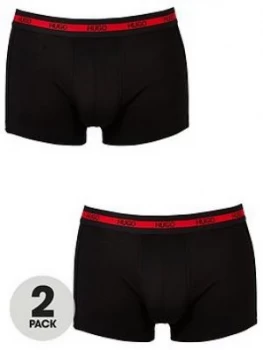Image of Hugo Boss 2 Pack Boxer Trunks Black Size L Men