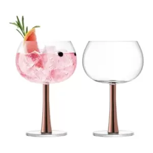 Image of LSA Gin Balloon Glass - Set of 2 - Brown