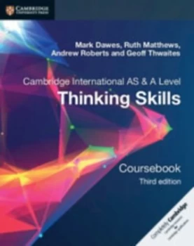 Image of Cambridge international AS & A level thinking skills Coursebook by Mark Dawes