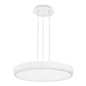 Image of Merano - Baddeck 51cm Integrated LED Pendant Ceiling Light White Aluminium LED 50W 3000KLm 3000K