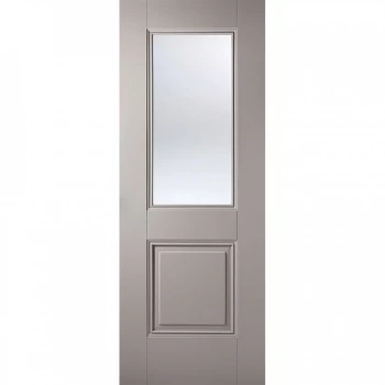 Image of LPD Arnhem Grey Primed Glazed Internal Door - 1981mm x 686mm (78 inch x 27 inch)