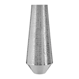 Image of Olivia's Saira Large Hammered Silver Effect Vase