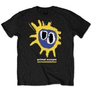 Image of Primal Scream - Screamadelica Yellow Unisex Large T-Shirt - Black