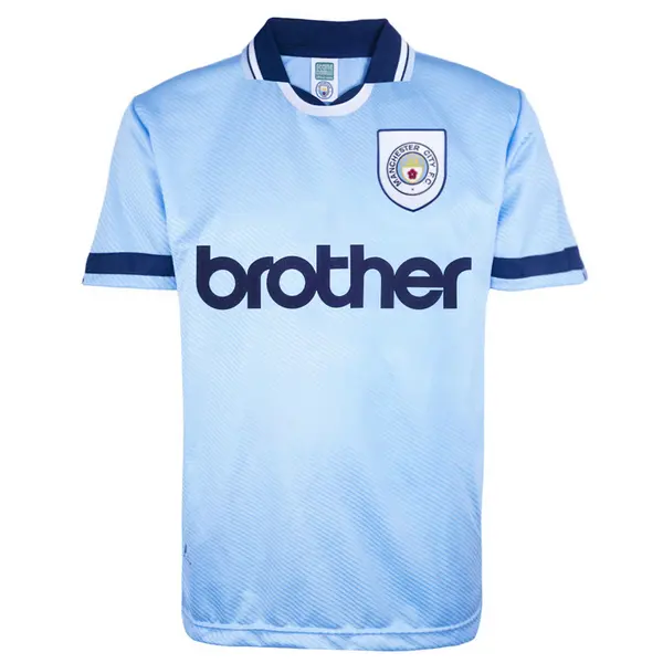 Image of Score Draw Manchester City 1994 Retro Shirt MANC94HPYSS-XL XL Mens Sportswear