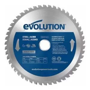 image of Evolution 210mm Mild Steel Cutting 50T TCT Circular Saw Blade