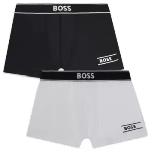 Image of Boss 2 Pack Logo Boxers - Black